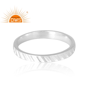 Nuevo diseño de tendencia Anillo de banda de plata esterlina para mujer Joyería personalizada para mujer Regalo para ella. - Product Image 4