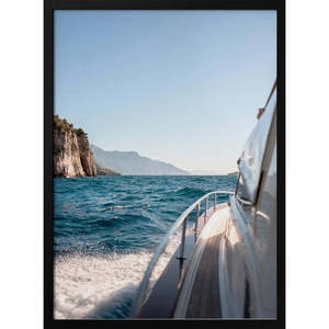 Impression sur toile de photographie de voyage de la côte d'Amalfi en Italie, style design côtier - Product Image 2