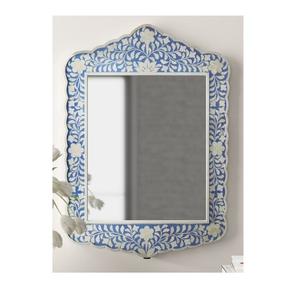 Espejo de pared con incrustaciones de hueso hecho a mano, marco decorativo con incrustaciones de perlas madre de alta calidad, estilo moderno para decoración del hogar - Product Image 5