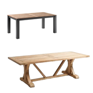 Tables de salle à manger en bois de bon prix de vente en gros d'usine meubles extérieurs de jardin produits d'Indonésie - Product Image 4