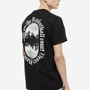 Algodón de alta calidad personalizado para la impresión de camisetas de gran tamaño de peso pesado en blanco diseñador al por mayor - Product Image 4