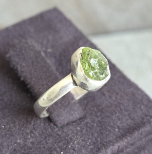 <b>Statement</b> Sterling Silver Peridot Cocktail <b>Ring</b> Bold Design for Collectors and Enthusiasts - Product Image 2