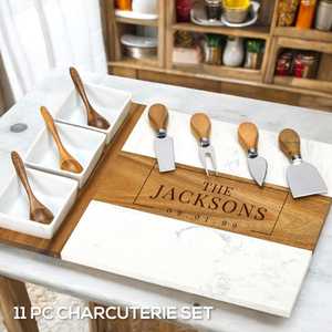 Ensemble de planches à découper en bois de qualité supérieure avec planche à fromage |   Planches à découper de cuisine durables et faciles à nettoyer - Product Image 1