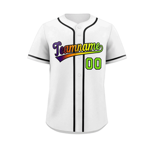 Jersey de béisbol con botón completo completamente sublimado, uniformes de equipo deportivo, camisetas de béisbol y softbol - Product Image 2
