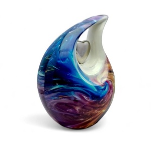 Multicolor Teardrop 10" Urn <b>for</b> <b>Ashes</b> Adult Male <b>for</b> Human <b>Ashes</b> Female Cremation Urns <b>for</b> Adult <b>Ashes</b> - Product Image 1