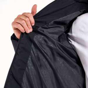 Chaqueta acolchada de lona elegante formal para hombre al por mayor con diseño de capucha de tela transpirable ligera logotipo frontal comodidad durante todo el día - Product Image 6