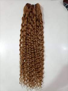 ผมหยิกเป็นลอนแบบออเรมี่ผมหยิกบริสุทธิ์100% เกรดอินเดีย10A-12A เกรดพรีเมี่ยม - Product Image 4