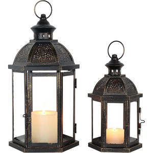 Linternas de Metal de hierro ecológicas hechas a mano de la mejor calidad, diseño moderno, portavelas de Color personalizado para Bodas de Navidad - Product Image 3