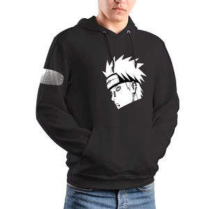 Sweat à capuche personnalisé pour hommes à conception OEM en matériau respirant coupe ajustée/Sweat à capuche à manches longues à sortie directe de film - Product Image 4