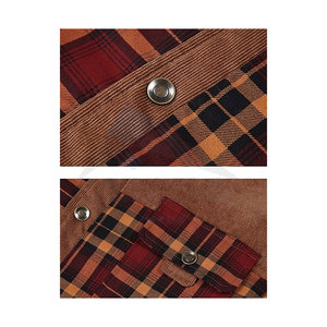 Chemise-veste à manches longues pour homme, doublée en sherpa, chaude, en flanelle à carreaux, en polaire, manteau d'hiver décontracté, boutonné, lourd, pour le froid - Product Image 5