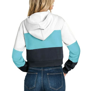 Sudadera con capucha y Top corto personalizado para mujer, sudaderas informales, Jersey recortado, Sudadera con capucha de gran tamaño para mujer, servicio OEM al por mayor - Product Image 3