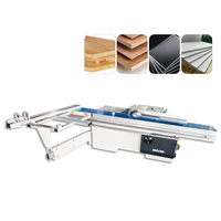 Scie circulaire horizontale de haute précision avec table coulissante pour le travail du bois, moteur à mouvement alternatif automatique 5,5 kW 380/220 V, coupe maximale 3200 mm
