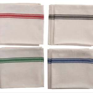 Serviette de cuisine en coton recyclé multicolore à bandes vintage Serviette de cuisine de golf avec fonction de séchage rapide Motif à carreaux tissés - Product Image 1