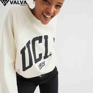 Sweat Femme Coton Couleur Unie Automne Hiver Thermique Polaire Streetwear Sweat Personnalisé Selon votre marque. - Product Image 6