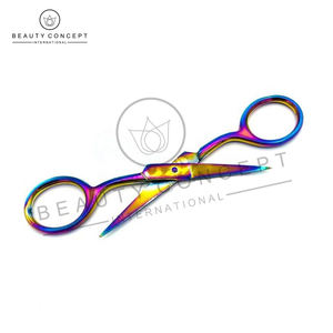 Tijeras para Cutículas de Acero Inoxidable con Recubrimiento Multicolor, Beauty Concept International, Calidad Premium, Puntas Afiladas y Cuchillas Rectas - Product Image 4