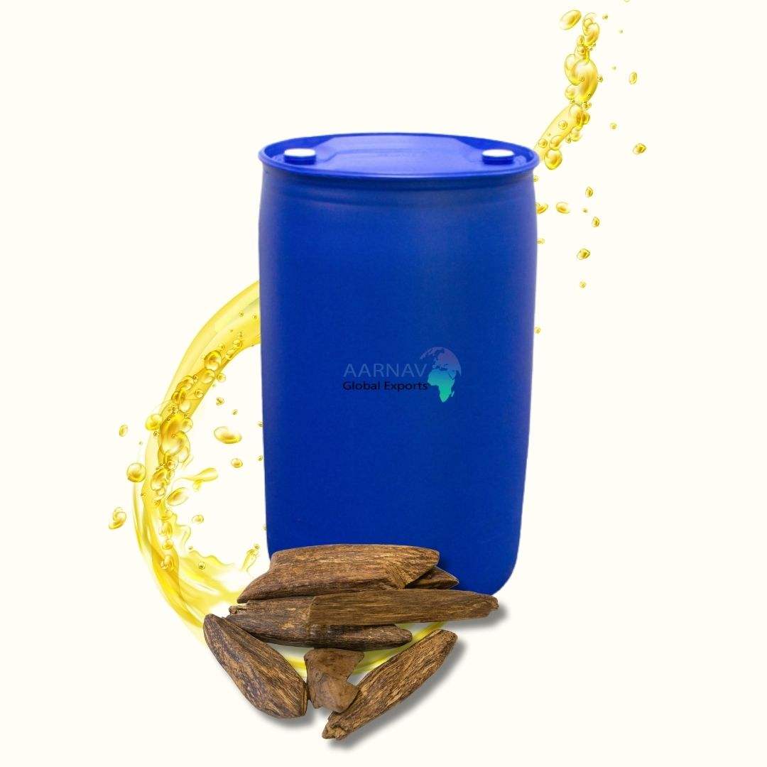 Deep amber to dark brown oil