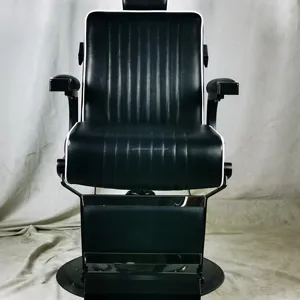 DREAMSALON yan kontrol uzanmış Salon mobilya çin işçilik ve serness all-siyah Salon sandalyesi hidrolik berber koltuğu