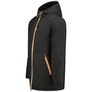 <b>Smart</b> Style Elastic Cuffs Adjustable Hood Quilted <b>Men</b> Puffer Zipper <b>Jacket</b> Durable Lightweight Warm Outerwear Apparel <b>Jacket</b> - Product Image 4