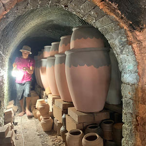 Grands pots de fleurs en céramique méditerranéenne créatifs et émaillés pour jardin moderne et utilisation en extérieur - Product Image 5