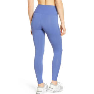 Latest Customized Yoga <b>Legging</b> for Women Light Weight <b>Knitted</b> Fabric Breathable Casual Style with Custom Logo at Mid-Waist - Product Image 4