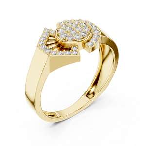 Anillo de Compromiso y Matrimonio de Oro Blanco de 14K con Diamante Cultivado en Laboratorio para Mujer |   Oro de Lujo |   Ropa de Uso Diario |   0.34 Ct |   Diamante Cultivado Nuevo - Product Image 5