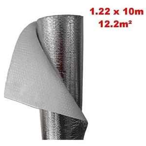 Isolation thermique murale à bulles, MXBLD-003, 1,22x10m, 10mm, -51 à 82°C, Métallisé 0,1mm, Microcellules 10mm, Métallisé 0,1mm, Bu - Product Image 2