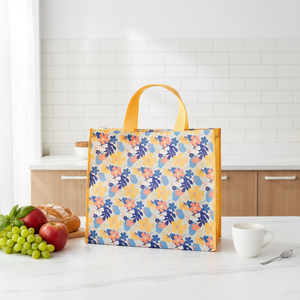 ถุงช้อปปิ้งขนาดใหญ่พิเศษแบบไม่ทอ พร้อมตัวล็อคแบบตะขอและห่วง หูหิ้วทำจากสายรัด PP ปรับแต่งได้ตามต้องการ - Product Image 1