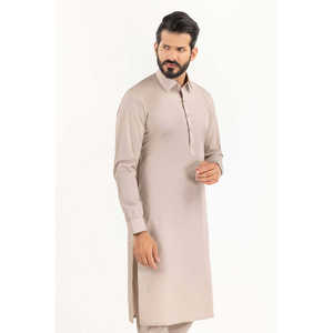 <b>White</b> Gold Unstitched 100% Cotton Poplin Fabric for <b>Dress</b> <b>Shirts</b> Plain Dyed - Product Image 5