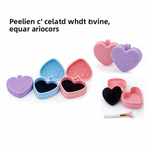 Nueva Bandeja de Silicona en Forma de Corazón para Cuidado de la Belleza, Herramienta de Maquillaje, Lavabo de Doble Uso Húmedo y Seco para el Hogar - Product Image 2