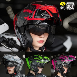 <span class=keywords><strong>Caschi</strong></span> Integrali Retrò <span class=keywords><strong>per</strong></span> Moto in Fibra di Vetro di Alta Qualità con Occhiali, Progettati <span class=keywords><strong>per</strong></span> la Sicurezza nelle Corse su Strada - Product Image 4