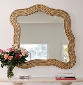 Cadre de miroir mural en bois de premier ordre avec de superbes détails artisanaux pour une décoration intérieure moderne, contemporaine et de style antique - Product Image 3