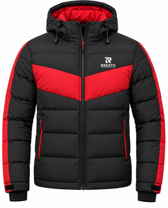 Veste matelassée d'hiver de haute qualité à manches longues avec logo personnalisé, imperméable et chaude pour homme, veste matelassée OEM, streetwear tendance, dernières vestes - Product Image 1