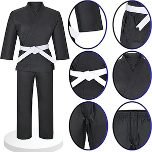 Jiu jitsu kimono kimono de jiu jitsu Qualité supérieure Respirant Nouveau style Les hommes portent un uniforme de karaté au meilleur prix Vêtements pour adultes - Product Image 4