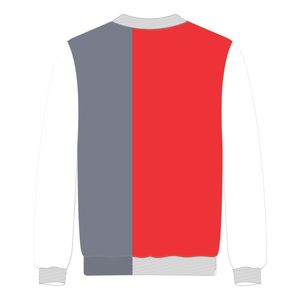 Pull en tricot rouge Delta 3 tons Divine Nine Greek Sorority Chenille Embroidery Pullover Crewneck Stylish Winter Fashion Apparel - Product Image 3