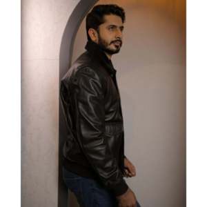 Veste en cuir d'agneau véritable classique pour motard avec col en fourrure SF009, manteau d'hiver taille XS, fermeture éclair, revêtement imperméable - Product Image 3