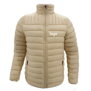 Chaqueta acolchada de hombre brillante de último diseño con patrón de burbujas acolchado, ropa de calle informal, chaqueta de invierno, Color sólido ligero - Product Image 1