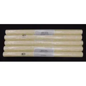 Papel pintado de rayas geométricas modernas remolinos blancos sobre fondo dorado lote de rollo doble ignífugo para sala de estar dormitorio-# GF8513 - Product Image 1