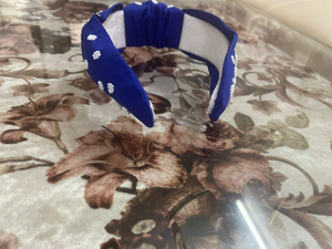 ที่คาดผมลูกปัดแฮนด์เมดอินเดียสุดหรูสำหรับผู้หญิงดีไซน์ CA ทันสมัยเครื่องประดับผ้ากำมะหยี่และดีไซน์ทันสมัย - Product Image 3