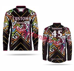 ชุดกีฬาโมโตครอสสำหรับผู้ชายแบบปรับแต่งได้เต็มที่ เสื้อเจอร์ซีย์เพนท์บอลแขนยาวระบายอากาศได้ดี พร้อมลายพิมพ์แบบซับลิเมชั่น - Product Image 2