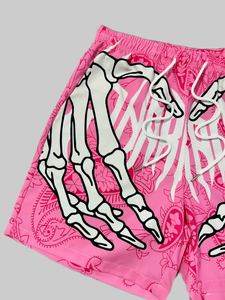 กางเกงขาสั้นเล่นกีฬาพิมพ์ลายกางเกงขาสั้นเล่นยิมโพลีเอสเตอร์กางเกงขาสั้นใส่สบายสำหรับผู้ชายโลโก้การฝึกออกกำลังกายเรียกเหงื่อ - Product Image 2