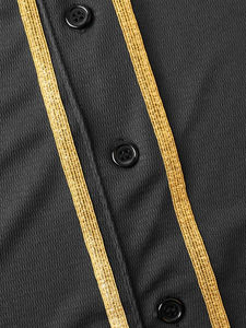 Maillot de baseball personnalisé OEM pour hommes, vêtements de sport respirants avec broderie de logo et appliques cousues, uniformes durables - Product Image 6