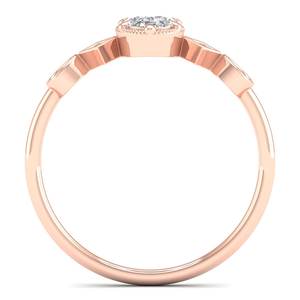 REYES ขายส่งที่กําหนดเองผู้หญิงเครื่องประดับ 0.86ct รูปไข่ตัด Lab ปลูกเพชรเครื่องประดับ 14K สีขาวทองหมั้นแหวนแต่งงาน - Product Image 4