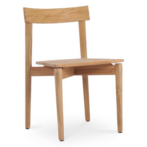 Chaise de salle à manger en bois de teck massif de haute qualité au design moderne de couleur naturelle pour intérieur extérieur pour hôtels villas meubles de maison - Product Image 4