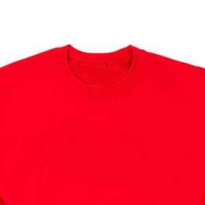 Personalizable Plain Red Pullover Sudadera Cuello redondo Invierno Fleece con Puff Impresión Diseño forrado - Product Image 2