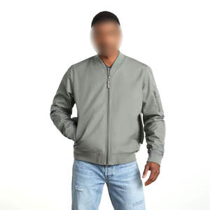 Service OEM WAKIN WEAR Blouson bombardier en toile décontracté pour hommes Design unique Col montant Fermeture à glissière complète Tissu doux au toucher Tarif de gros - Product Image 1