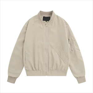 Chaquetas de uso diario, fábrica directa al comprador, chaquetas de marca privada para exteriores, chaqueta de ajuste relajado para hombre, chaqueta de bombardero de suministro OEM y ODM - Product Image 3