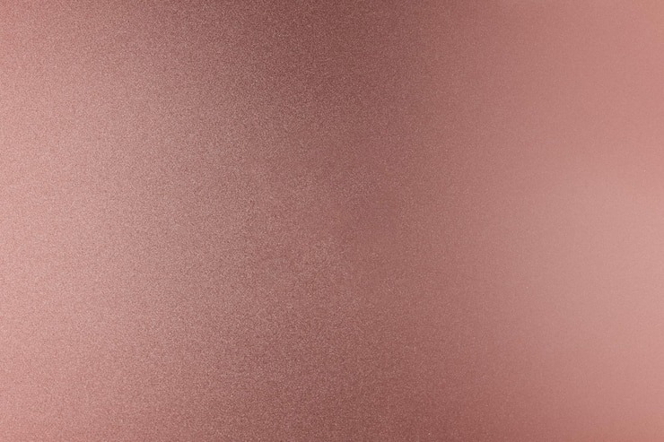 metallic rose gold