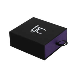 Cajas de regalo de joyería de moda de lujo al por mayor revestimiento UV laminado mate logotipo personalizado en relieve cartón rígido Cierre magnético - Product Image 1