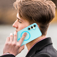 Coques de téléphone portable antichoc magnétiques en TPU mat couleur unie avec boutons électroplaqués et cadre d'objectif indépendant pour S25 Ultra