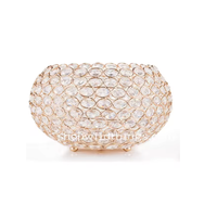 Support de bougie design unique en or rose, écologique, en métal, pour la maison ou le bureau, décoratif, luxueux, fait main, pour bougie chauffe-plat, Noël, personnalisé
